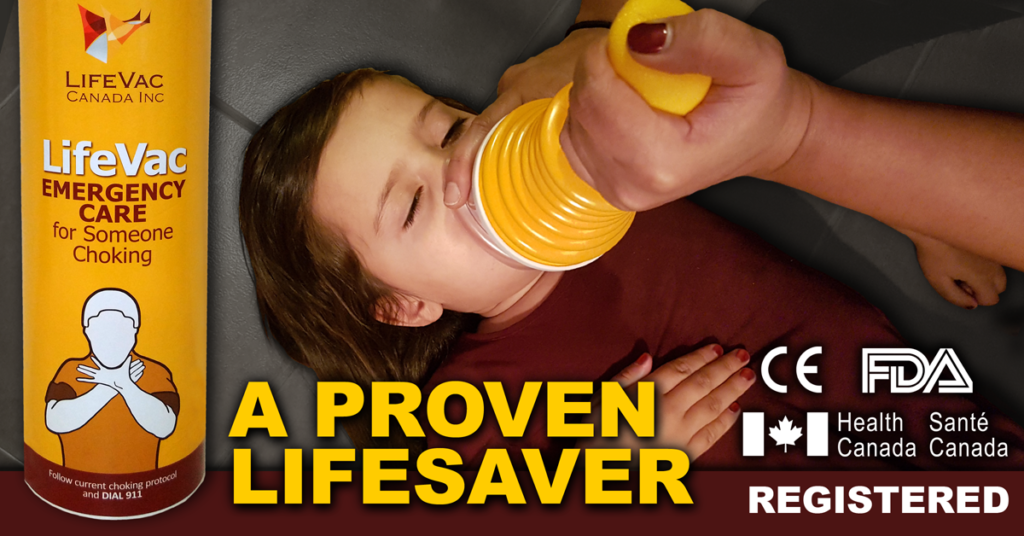 LifeVac Canada – Choking First Aid Device