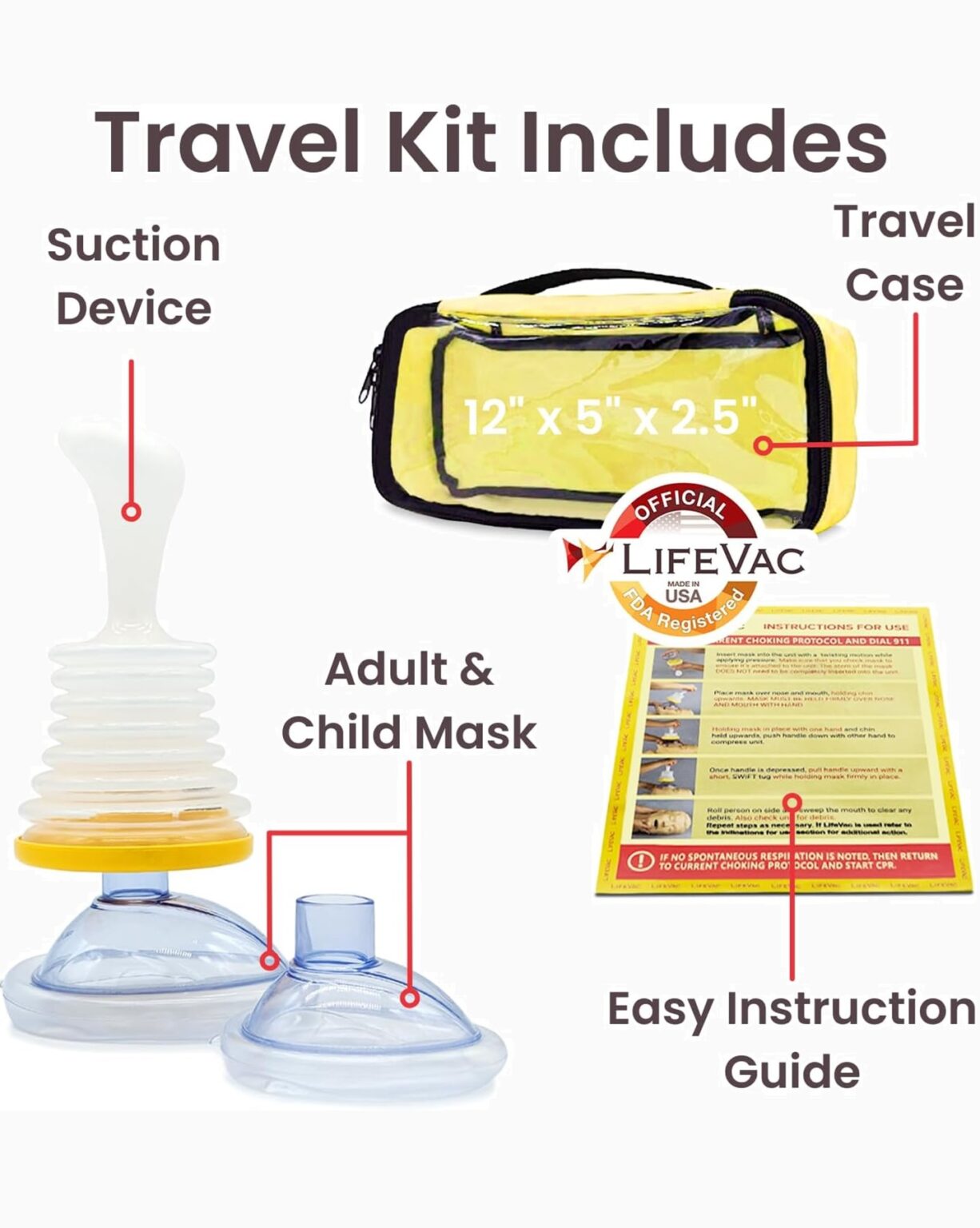 Lifevac Travel Kit Lifevac Canada Choking First Aid Device Lifevac Travel Kit Lifevac Canada Choking First Aid Device