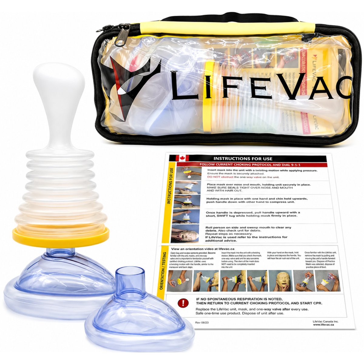 衛生医療用品・救急用品 LIFEVAC  KIT LifeVac Travel Kit – LifeVac Canada – Choking First Aid Device
