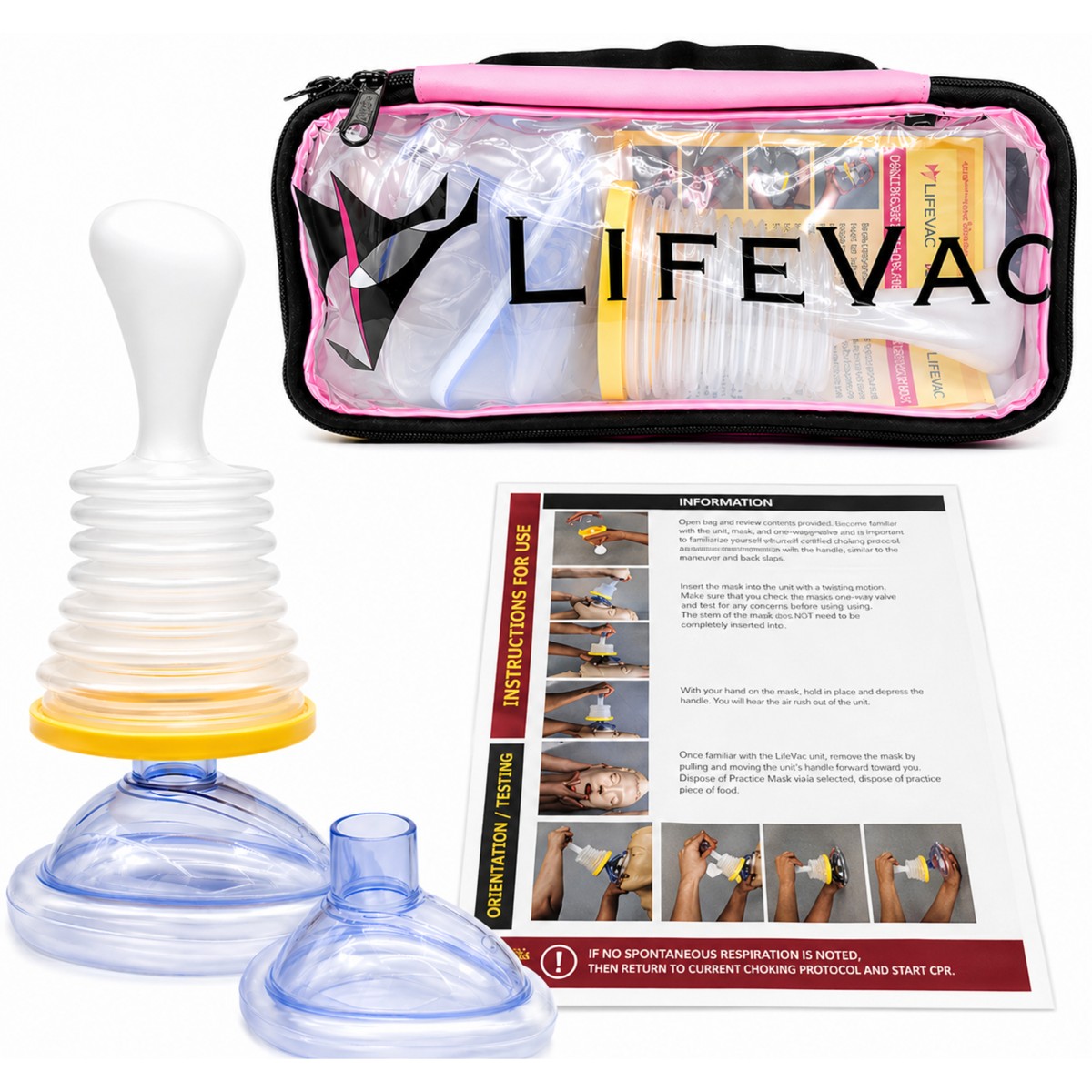 衛生医療用品・救急用品 LIFEVAC  KIT LifeVac Pink Travel Kit – LifeVac Canada – Choking First Aid Device